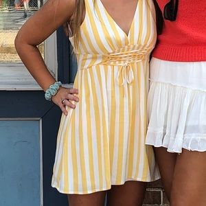 Worn once forever 21 yellow dress